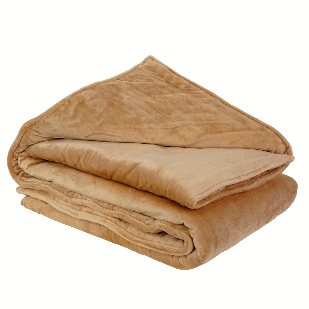 ZooVaa Weighted Blanket Throw w/ Glass Beads for Kids Adults Soft