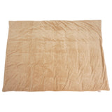 ZooVaa Weighted Blanket Throw w/ Glass Beads for Kids & Adults | Soft Minky 5lbs, 3ft x 4ft - Khaki