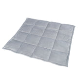ZooVaa Kids Sensory Weighted Lap Pad Blanket for Children, 4.75lb 21x19 Minky Grey