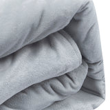 15lb Minky Weighted Blanket | 90" x 92" Queen | Grey