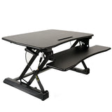 ZooVaa Standing Desk Riser, Micro Adjustable Height Sit to Stand Riser Standing Desk Workstation