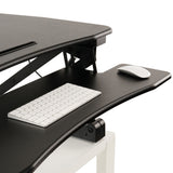 ZooVaa Standing Desk Riser, Micro Adjustable Height Sit to Stand Riser Standing Desk Workstation