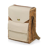 Corsica Wine & Cheese Basket, (Natural Willow with Tan Lining)