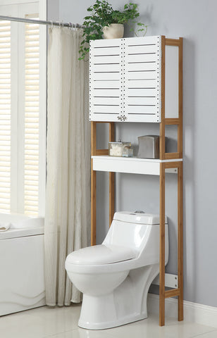 Organize It All Spacesaver - White/Bamboo