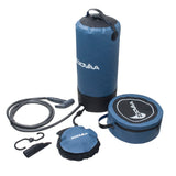 Outdoor 3 Gallons/11L Portable Camping Pressure Solar Shower w/Foot Pump