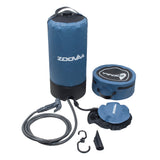 Outdoor 3 Gallons/11L Portable Camping Pressure Solar Shower w/Foot Pump