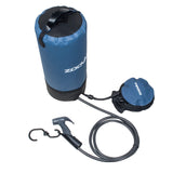 Outdoor 3 Gallons/11L Portable Camping Pressure Solar Shower w/Foot Pump