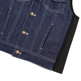 ZooVaa Weighted Kids Vest - Childrens Denim Compression Hoodie Vest w/ Removable Weights - Medium