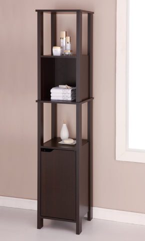 Organize It All High Cabinet - Espresso