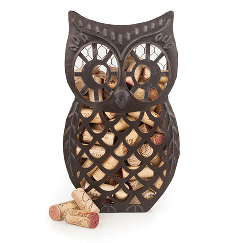 Country Cottage Wise Owl Cork Collector