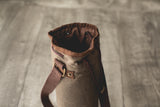Waxed Canvas Wine Tote, (Khaki Green)
