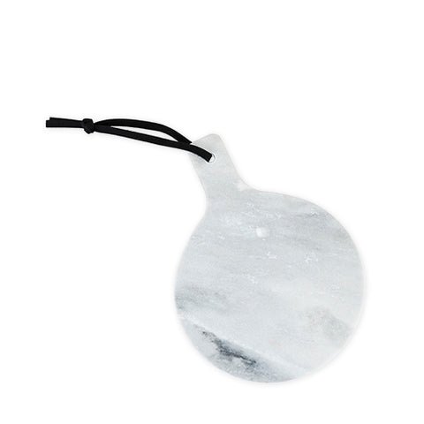 Elegance: Round Marble Cheeseboard in Gray by True