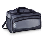 Buccaneer Portable Charcoal BBQ & Cooler Tote, (Black with Grey & Silver)
