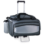 Vulcan Portable Propane BBQ & Cooler Tote, (Black with Grey & Silver)