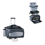 Vulcan Portable Propane BBQ & Cooler Tote with Trolley, (Black with Grey & Silver)