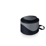Caliente Portable Charcoal BBQ & Cooler Tote, (Black with Grey)