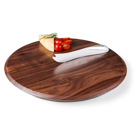 Solstice Black Walnut Cutting Board & Cheese Knife Set