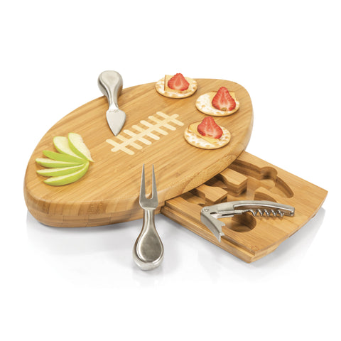 Quarterback Football Cheese Board & Tools Set