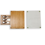Concerto Glass Top Cheese Board & Tools Set