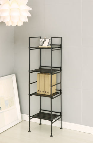 Organize It All 4 Tier Square Shelf - Resin Espresso