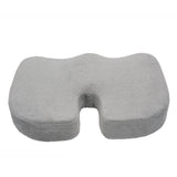 Grey Memory Foam w/ Cooling Gel Coccyx Seat Cushion by Aurora - AW204