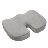 Grey Memory Foam w/ Cooling Gel Coccyx Seat Cushion by Aurora - AW204