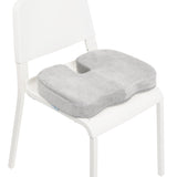 Grey Memory Foam w/ Cooling Gel Coccyx Seat Cushion by Aurora - AW204