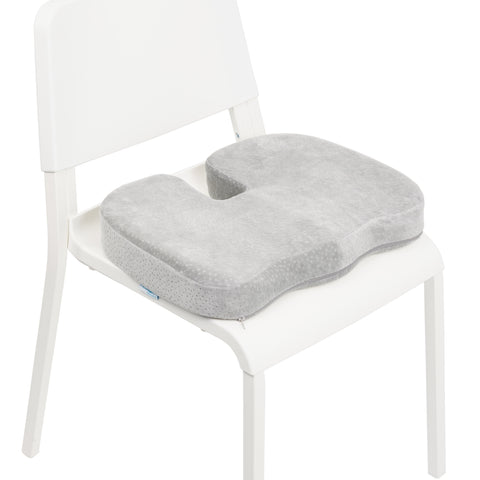 Grey Memory Foam w/ Cooling Gel Coccyx Seat Cushion by Aurora - AW204