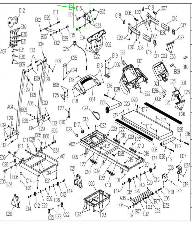 Replacement Incline Motor for EFITMENT T012 Treadmill Part D15 ZooVaa