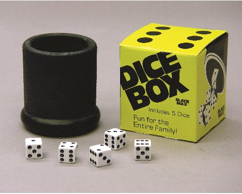 Black Max Dice Cup and Dice