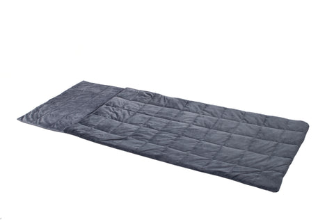 13lb Minky Weighted Compression Sleeping Bag Blanket with Glass Beads - Grey