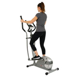 EFITMENT Compact Magnetic Elliptical Machine Trainer with LCD Monitor and Pulse Rate Grips - E005