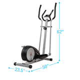 EFITMENT Magnetic Elliptical Machine Trainer w/LCD Monitor and Pulse Rate Grips - E006
