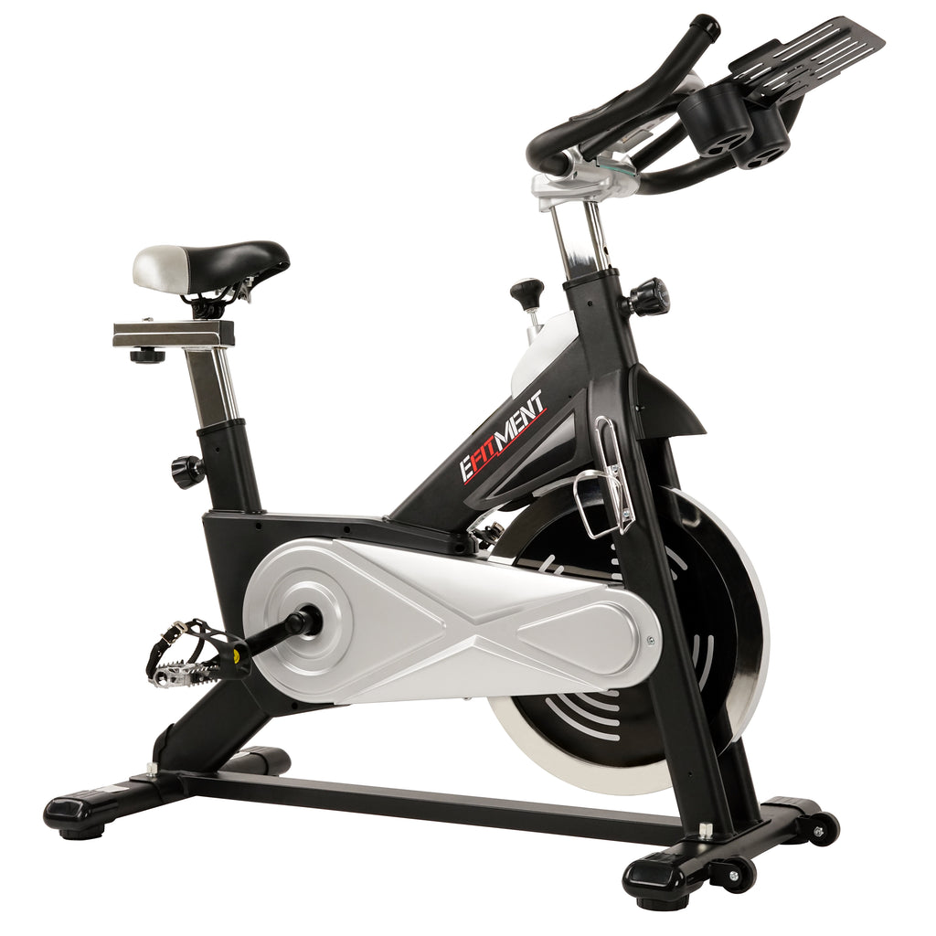 EFITMENT Indoor Cycling Exercise Bike w/40 lb Flywheel, Belt Drive
