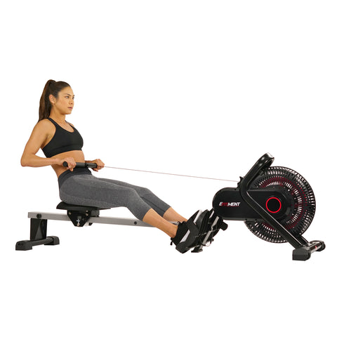 EFITMENT Aero Air Fan Rowing Machine Rower w/ Monitor - RW036