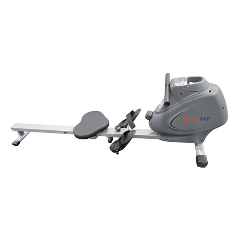 SunnyFit Indoor Exercise Rowing Machine w/ Bottle Holder, Device Holder