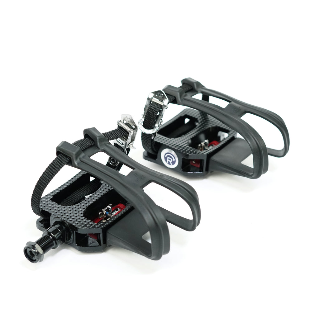 pedal zoo Replacement SPD Compatible Foot Pedals for Indoor Cycle Bikes