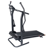 EFITMENT Adjustable Incline Manual Magnetic Treadmill with Arm Exercisers and Pulse Monitor - T017