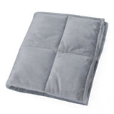 ZooVaa Kids Sensory Weighted Lap Pad Blanket for Children, 4.75lb 21x19 Minky Grey