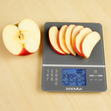 Digital Kitchen Food Scale for Nutrition Facts, Portion Control by ZooVaa - 10-KDS-001G