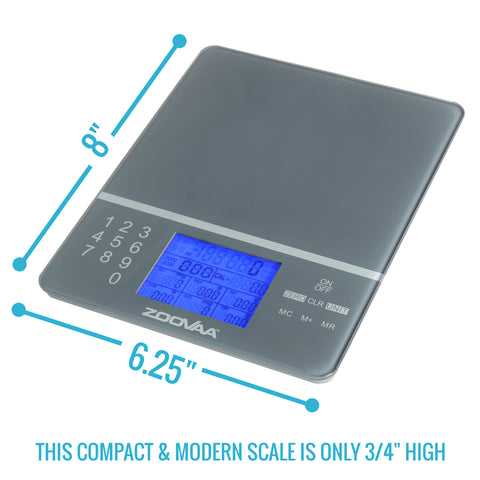Digital Kitchen Food Scale for Nutrition Facts, Portion Control by