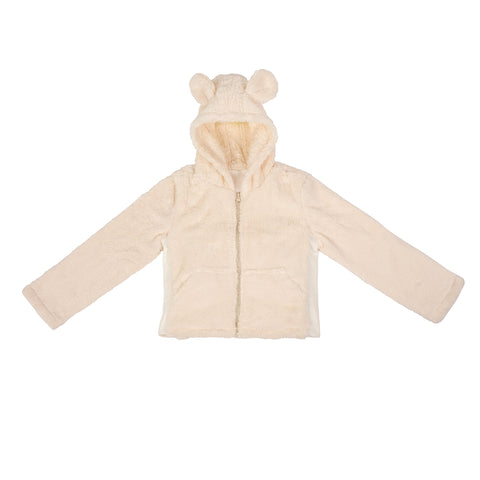 Children's Weighted Compression Sherpa Hooded Jacket - Small