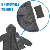 Children's Weighted Compression Puffer Hooded Jacket - Small