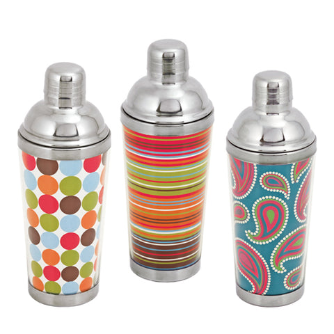 Spirit 16 Oz Patterned Cocktail Shakers by True
