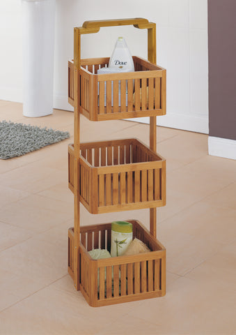 Organize It All Stationary Caddy - Bamboo