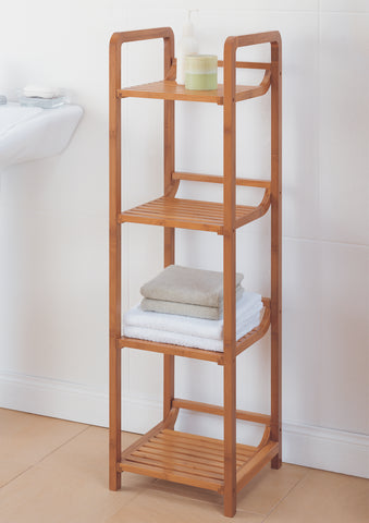 Organize It All 4 Tier Tower - Bamboo