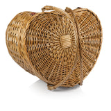 Heart Picnic Basket, (Antique White)