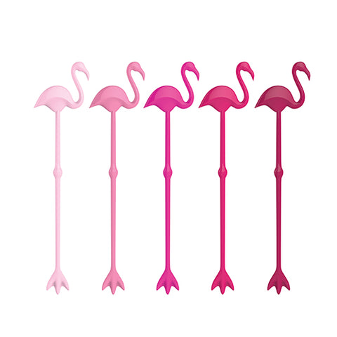Flamingo Stir Sticks (Set of 5) by TrueZoo