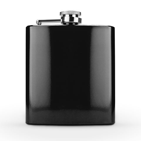 Spectrum Glossy Black 6 Ounce Flask by True