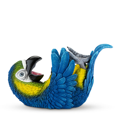 Polyresin Parched Parrot Bottle Holder by True